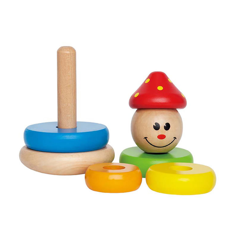 צעצוע השחלת צורות מעץ - ליצן 4