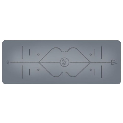 מזרן יוגה מקצועי גומי טבעי מצופה PU דגם GREY