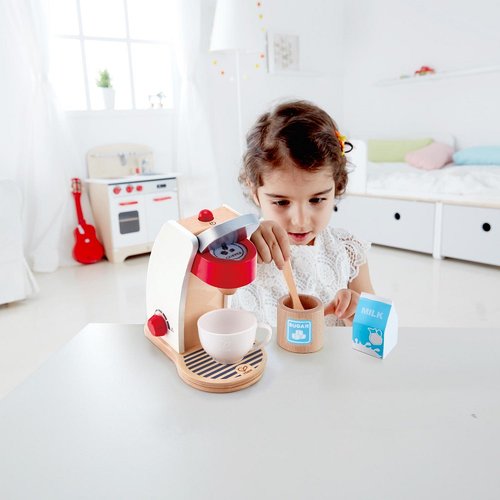 סט מכונת אספרסו מעץ עם אביזרים 6 חלקים 2