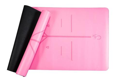מזרן יוגה מקצועי גומי טבעי מצופה PU דגם PINK