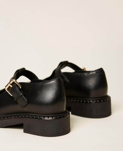 Mary Jane leather loafers