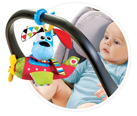 צעצוע מטוס התפתחות מוזיקאלי מופעל בנגיעה - כלבלב 2