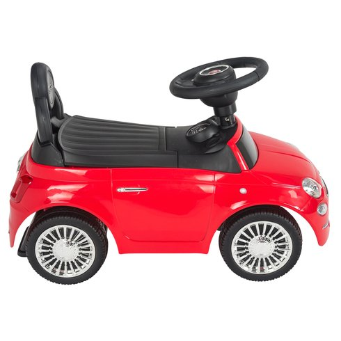 בימבה עם הגה בדמות פיאט Fiat 500 עם אפקטים קוליים ותא אחסון - אדום 5