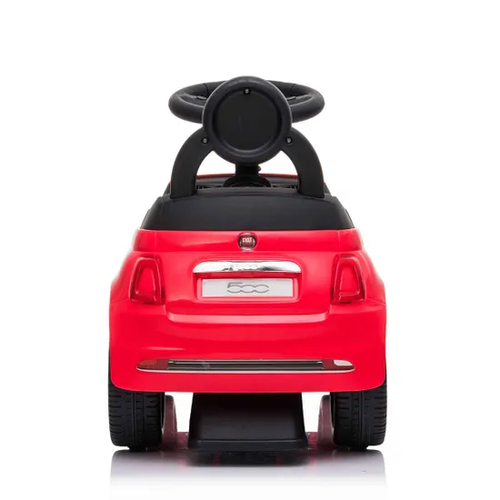 בימבה עם הגה בדמות פיאט Fiat 500 עם אפקטים קוליים ותא אחסון - אדום 6