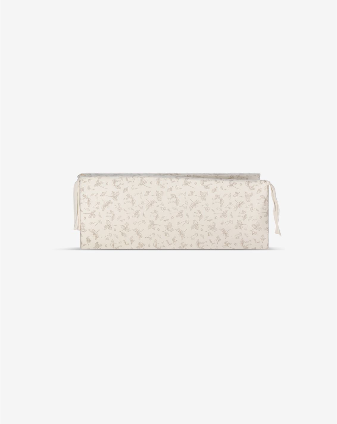 מגן ראש לעריסה - Forest Mist-שמנת מודפס