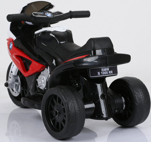 אופנוע מיני 6V לילדים בדמות BMW RR1000 - שחור 6