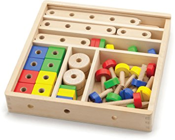 סט בניה והרכבה מעץ אום ובורג 53 חלקים 2