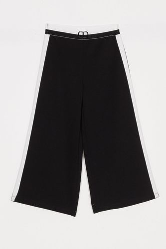 Scuba fabric palazzo trousers