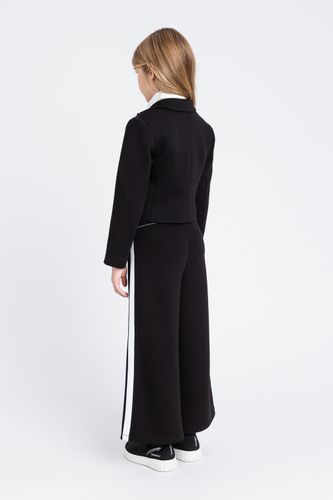 Scuba fabric palazzo trousers