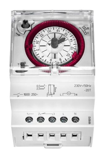 שעון שבת עם רזרבה רחב ללוח + טיימר למסילת DIN  GRÄSSLIN talento 211 SK 