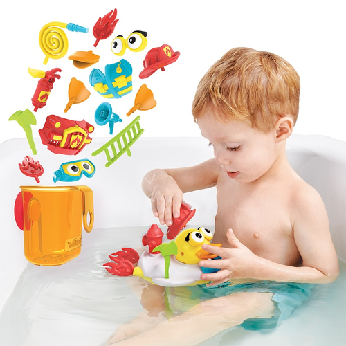 צעצוע אמבט ברווז סילון מים כבאי Jet Duck Firefighter 4