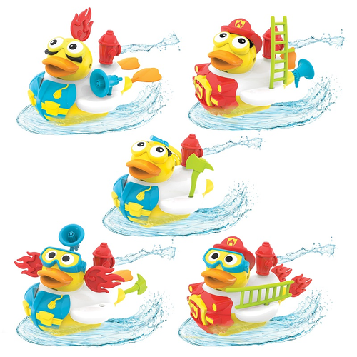 צעצוע אמבט ברווז סילון מים כבאי Jet Duck Firefighter 5