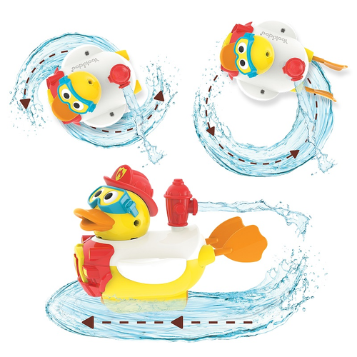 צעצוע אמבט ברווז סילון מים כבאי Jet Duck Firefighter 6