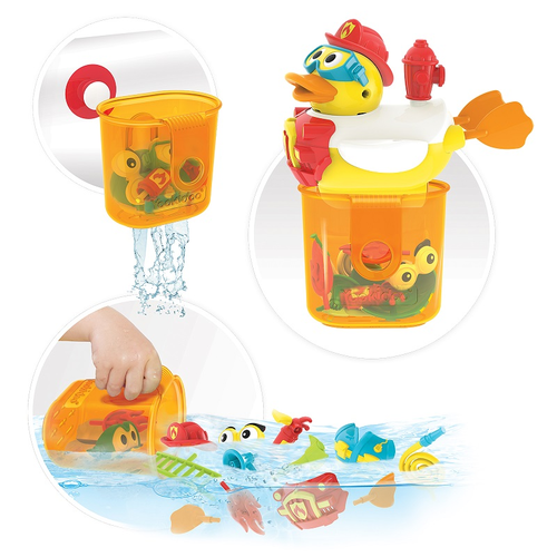 צעצוע אמבט ברווז סילון מים כבאי Jet Duck Firefighter 8