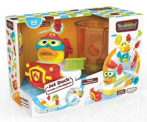 צעצוע אמבט ברווז סילון מים כבאי Jet Duck Firefighter 9