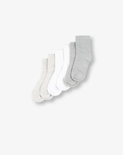 מארז שלישיית גרביים מונעים החלקה SOCKS 6-12,אפור מלאנז' בהי