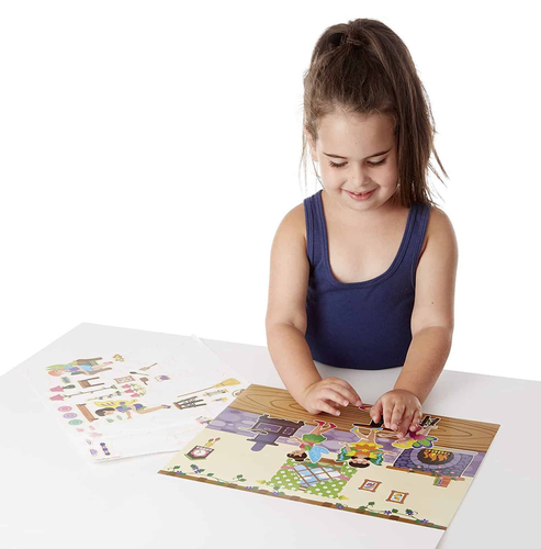 חוברת 165 מדבקות רב פעמית ו 5 דפי נושא - פיות 5