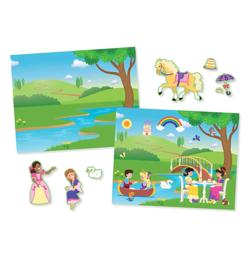 חוברת מדבקות 15 דפי יצירה ו 220 מדבקות רב פעמיות - ארמון נסיכות 3