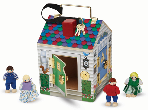 בית מנעולים ופעמון אלקטרוני עם 4 דמויות משחק 2