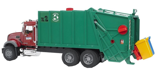 משאית זבל MACK Granite Garbage truck עם 2 פחים 2