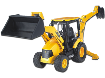 טרקטור שופל ומחפרון JCB MIDI CX Backhoe loader - צהוב 3