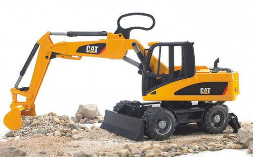 טרקטור מחפרון קטרפילר Cat Excavator עם כף נשלפת - צהוב 2