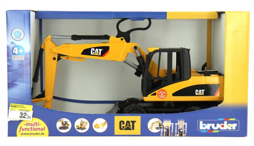 טרקטור מחפרון קטרפילר Cat Excavator עם כף נשלפת - צהוב 4