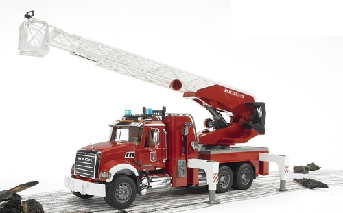 כבאית מאק MACK עם סולם, מערכת השפרצת מים ואפקטים קוליים  1
