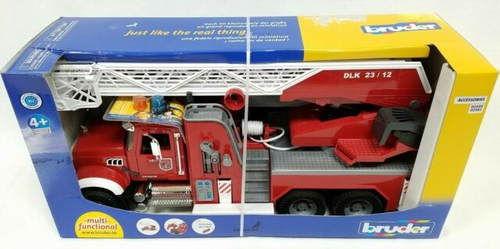 כבאית מאק MACK עם סולם, מערכת השפרצת מים ואפקטים קוליים  4
