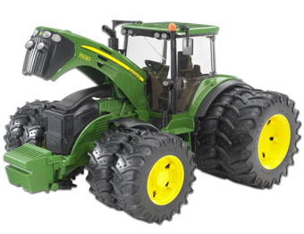 טרקטור ג'ון דיר John Deere ירוק עם גלגלים כפולים 4