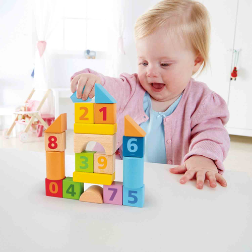 סט 20 קוביות עץ למשחק ולימוד ספירה 2