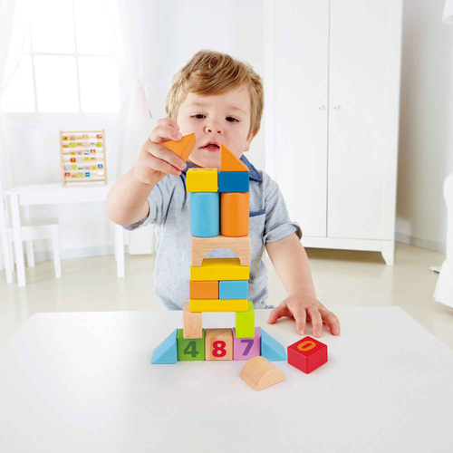 סט 20 קוביות עץ למשחק ולימוד ספירה 4