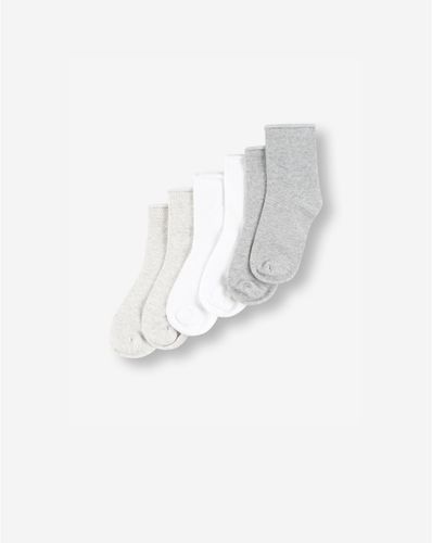 מארז שלישיית גרביים מונעים החלקה SOCKS 12-24,אפור מלאנז' בה