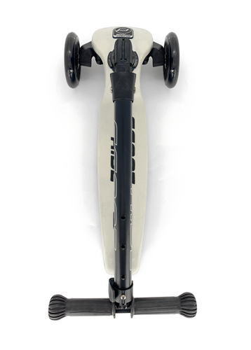 קורקינט לילדים ידית מתקפלת Highwaykick 3 LED, אורות ב 3 גלגלים ומונע התהפכות ASH לבן 2