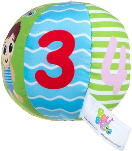 כדור פעילות רך עם רעשן  5
