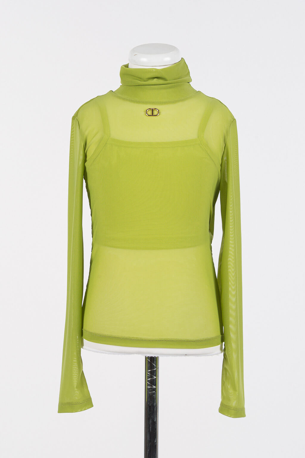 Tulle top with logo