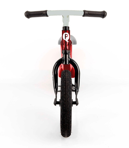 Racer אופני איזון קלילים במיוחד עם שלדת מגנזיום, מושב וידית מתכווננים - אדום/לבן 4