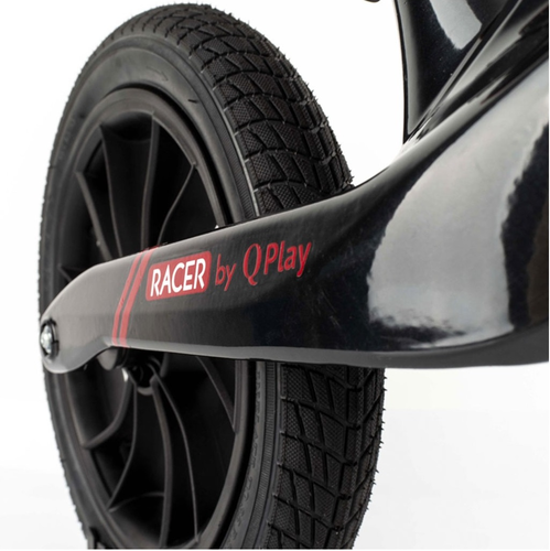 Racer אופני איזון קלילים במיוחד עם שלדת מגנזיום, מושב וידית מתכווננים - שחור/חום 4