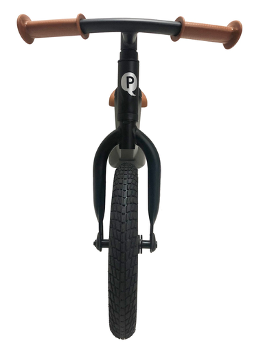 Racer אופני איזון קלילים במיוחד עם שלדת מגנזיום, מושב וידית מתכווננים - שחור/חום 8