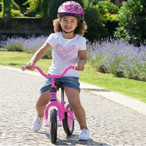 אופני איזון Balance Bike עם מצבי גובה במושב ובכידון - ורוד 2