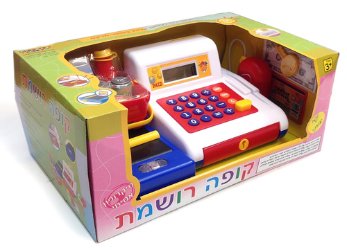סט משחק קופה רושמת אלקטרונית עם מיקרופון, מחשבון ומגוון אביזרים 2