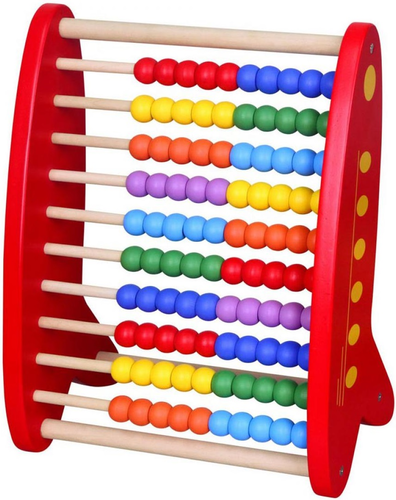 חשבוניית חרוזים 10 על 10 מעץ 1