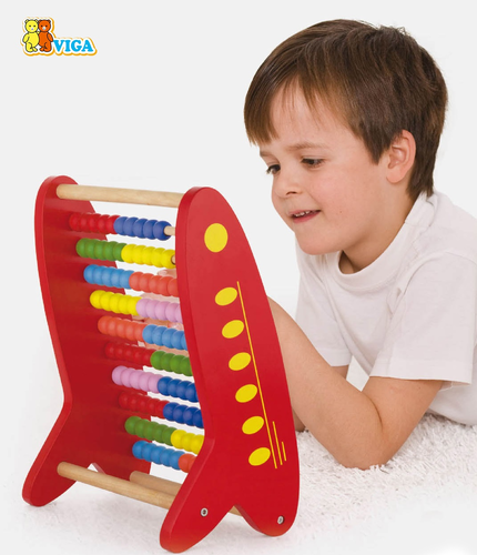 חשבוניית חרוזים 10 על 10 מעץ 2