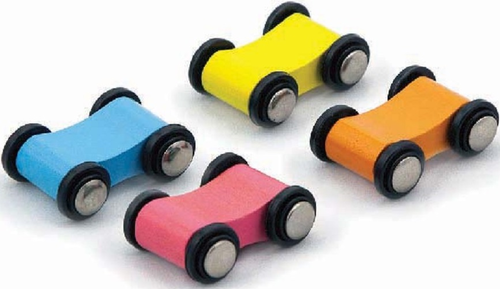 מסלול עץ למכוניות + 4 מכוניות 2