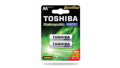 זוג סוללות AA נטענות | TOSHIBA