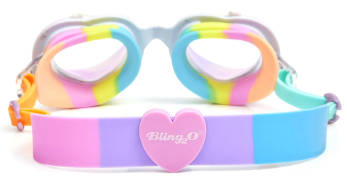 משקפת בריכה מעוצבת לילדים 100% סיליקון עם הגנת UV ומונע אדים - מסע הפוני הקסום (גיל 5+) 3