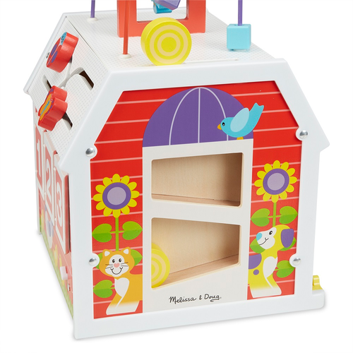 קוביית משחק ופעילות אסם המשחקים + 6 חלקי משחק 3