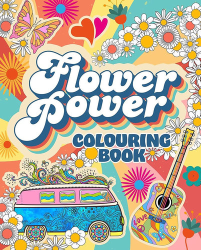 צביעה שנות ה-60 וה-70 Flower Power