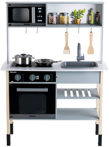 מטבח מעץ לילדים Miele עם אורות וצלילים, תנור, מיקרו וכיור + 6 אביזרים 3