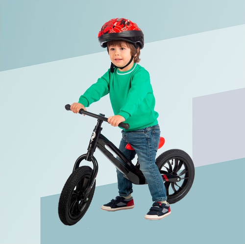 Racer אופני איזון קלילים במיוחד עם שלדת מגנזיום, מושב וידית מתכווננים - אפור/חום 3